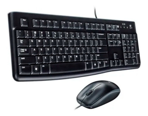 Combo Teclado Y Mouse Multimedia Logitech Kit Mk120 Usb Pc