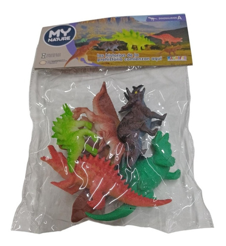 Dinosaurios Coleccionables Pack X 6 Juguete Magnific