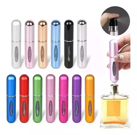 Mini Perfumero Botella Atomizadora Recargable Spray Viaje