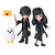 Muñecos Harry Potter, Hedwig y Cho Chang Wizarding World