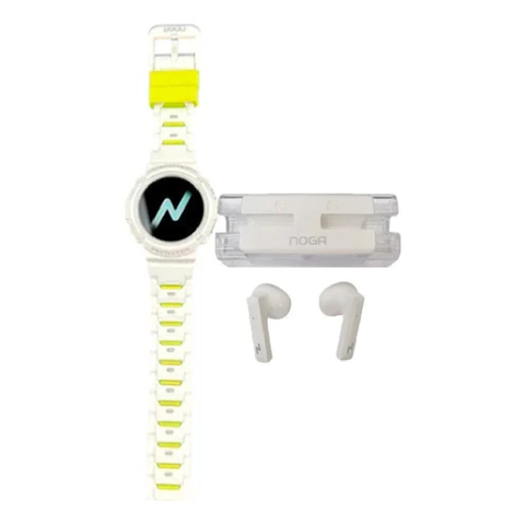 Combo Smartwatch Reloj Noga Ng-sw21 + Auriculares Bluetooth