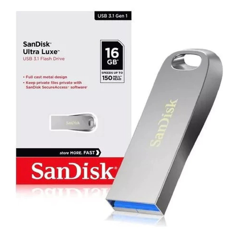 Pendrive Sandisk Ultra Luxe 16gb Usb 3.1 150mb/s