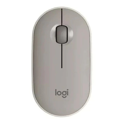 Mouse Logitech Bluetooth Usb M350 Pebble Almond Milk