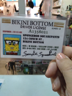 carnet Bob esponja - tienda online