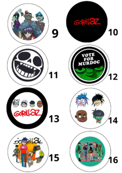 Pines de Gorillaz - comprar online