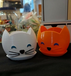 Macetas en 3d de gatitos 2