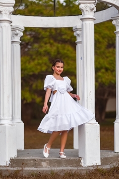 Vestido Isabelle Branco - Coisas de Dondoquinha