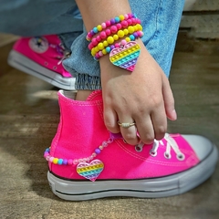 Acessórios POP IT (Pulseiras + Par de Cordinhas de Tênis Sneaker Strap)