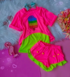 Conjunto Neon Pop It Picolé