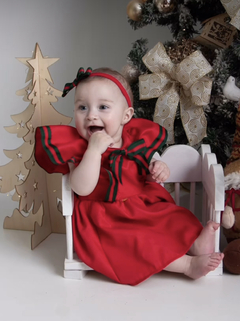 Imagem do Vestido Vermelho Valentina (Acompanha Laço de Cabelo)