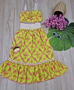 Conjunto Laise Bicolor com Renda Cru - Coisas de Dondoquinha