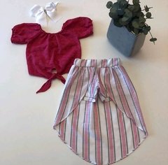 Conjunto Pink Listrado Laise