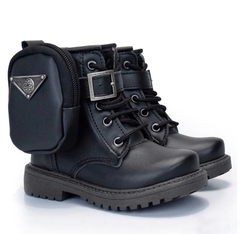 Bota Coturno Preto com Bolsinha Mãe e Filha (cada) - comprar online