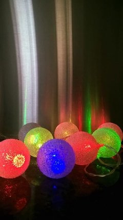 Guirnalda de esferas glitter en internet