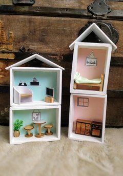 Mini casita modular de madera con muebles - THE PLACE BEHIND THE DOOR