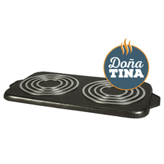 Grill Plancha Doble 29 X 50cm Dona Tina Teflon Cod 4004 - comprar online