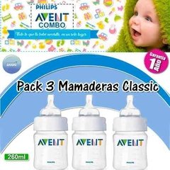 Set 3 Mamaderas Avent Philips Classic De 260 Ml - comprar online