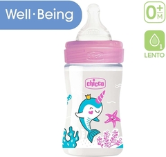 Mamadera Chicco Well Being 150ml Flujo Medio Anticólicos