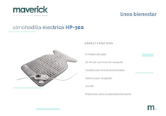 Almohadilla Eléctrica Maverick Térmica Cervical Manta Hp302 - comprar online