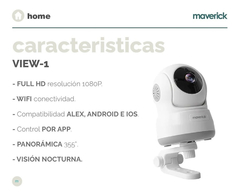 Camara De Seguridad Maverick Full Hd 1080p Wifi Audio - comprar online