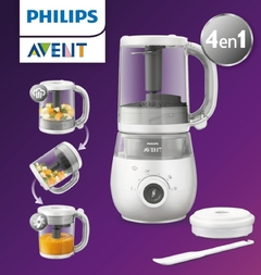 Robot De Cocina Bebe 4 En 1 Philips Avent Vapor Licua Procesadora