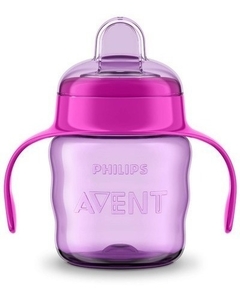 Vaso Avent Easy Sip Con Tetina Blanda Y Asas 6+ Meses 200ml en internet