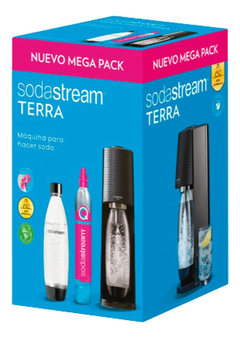 Máquina Para Hacer Soda Terra Megapack Con Botella Y Cilindro Extra - comprar online