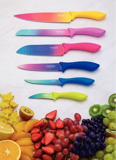 Set Cuchillos 6 Piezas Tramontina Color Cut Edicion Limitada - Cooking Store