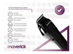 Maquina Cortadora De Pelo Profesional Maverick 8 Peines - comprar online