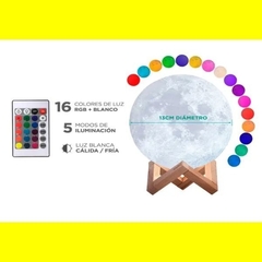 L_mpara Lunar Gadnic Moon Light 16 Colores - tienda online