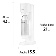 Máquina Para Soda Sodastream Gaia Blanca Botella + Cilindro en internet