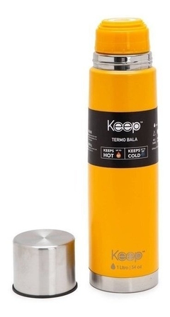 Termo Bala Rubber Keep 1 Litro Acero Inoxidable Libre Bpa en internet