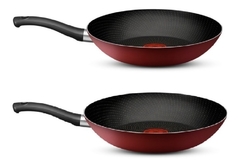 Set Sartenes 24 Y 30cm Tefal Red Surprise Con Antiadherente