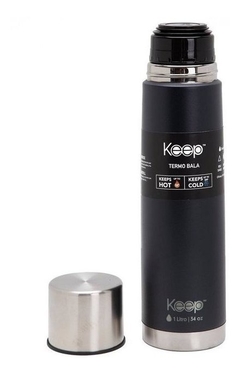 Termo Bala Rubber Keep 1 Litro Acero Inoxidable Libre Bpa - tienda online