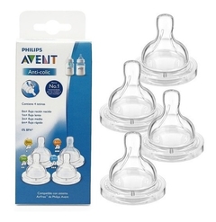 Set 4 Tetinas Avent Para Mamadera Classic Anticolic Philips - comprar online