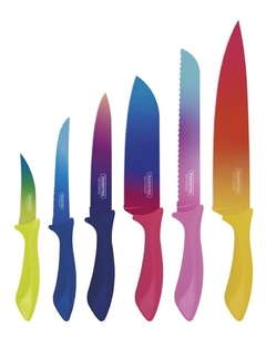 Set Cuchillos 6 Piezas Tramontina Color Cut Edicion Limitada en internet