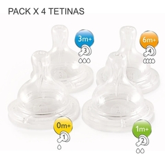 Set 4 Tetinas Avent Para Mamadera Classic Anticolic Philips en internet