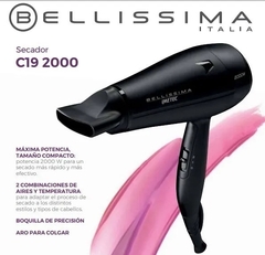 Secador De Cabello Bellissima C19 Compact 2000w Golpe Frio - comprar online