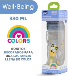 Mamadera Chicco Well Being Colors 330ml Antic_lico 4+meses