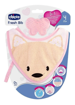 Babero Portachupete Y Mordillo 3 En 1 Chicco Fresh Bib