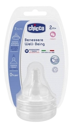 Tetinas Chicco Well Being 2 unidades Flujo medio o regular 0+M - comprar online