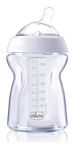 Mamadera De Vidrio 250ml Chicco NaturalFeeling Pure Glass - comprar online