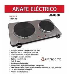 Anafe El_ctrico Ultracomb An-8800 Plateado 220v - comprar online