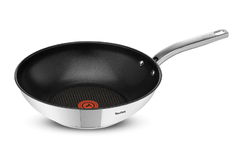 Wok 28 Cm Tefal Apta Induccion Intuition Acero Inox