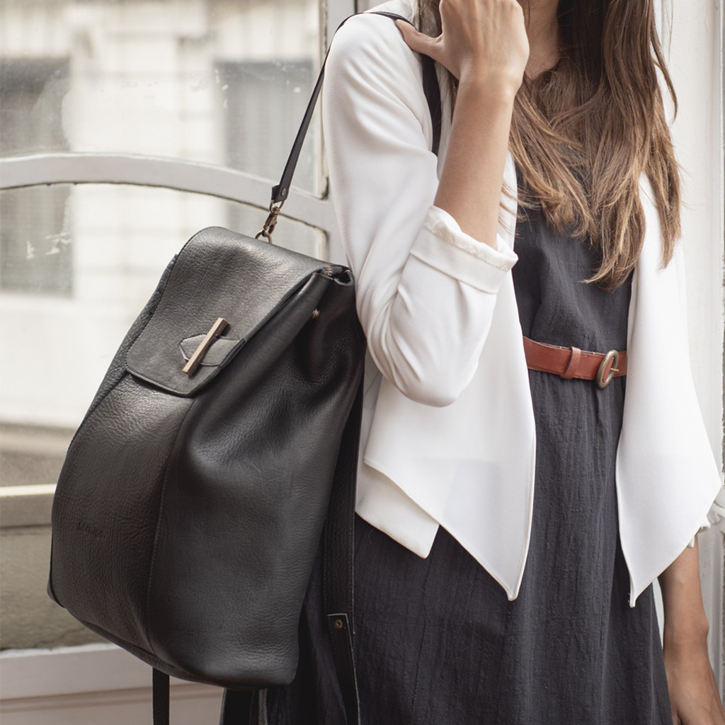Cartera mochila negra hotsell