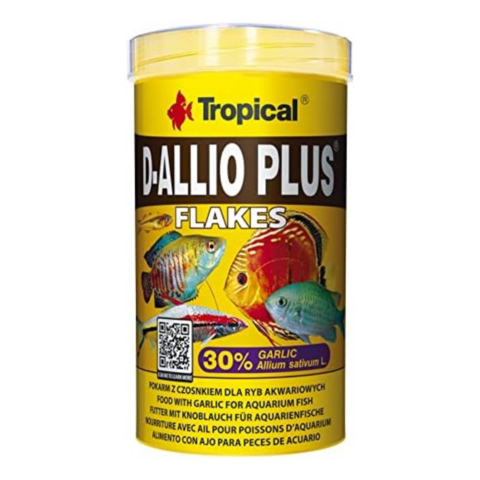 Ração Tropical D-Allio Plus Flakes - 100g