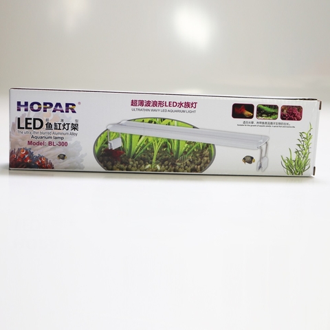 Luminária Led Hopar BL-300 Azul/Branca 32-48cm 12w Bivolt