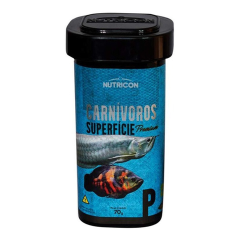 Ração Nutricon Carnívoros de Superfície P - 70g