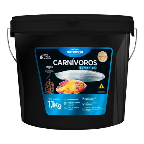 Ração Nutricon Carnívoros de Superfície Premium M 1.1KG