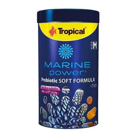 Ração Tropical Marine Power Probiotic Soft Formula - Chips M -130g